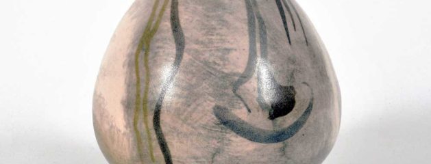 SCULPTURE Jan Oosterman ‘Spherical shape with aquatic plant motifs’ 1969