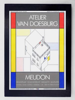 SCALE MODEL KIT Theo van Doesburg – De Stijl  ‘Atelier van Doesburg Meudon’ 1985